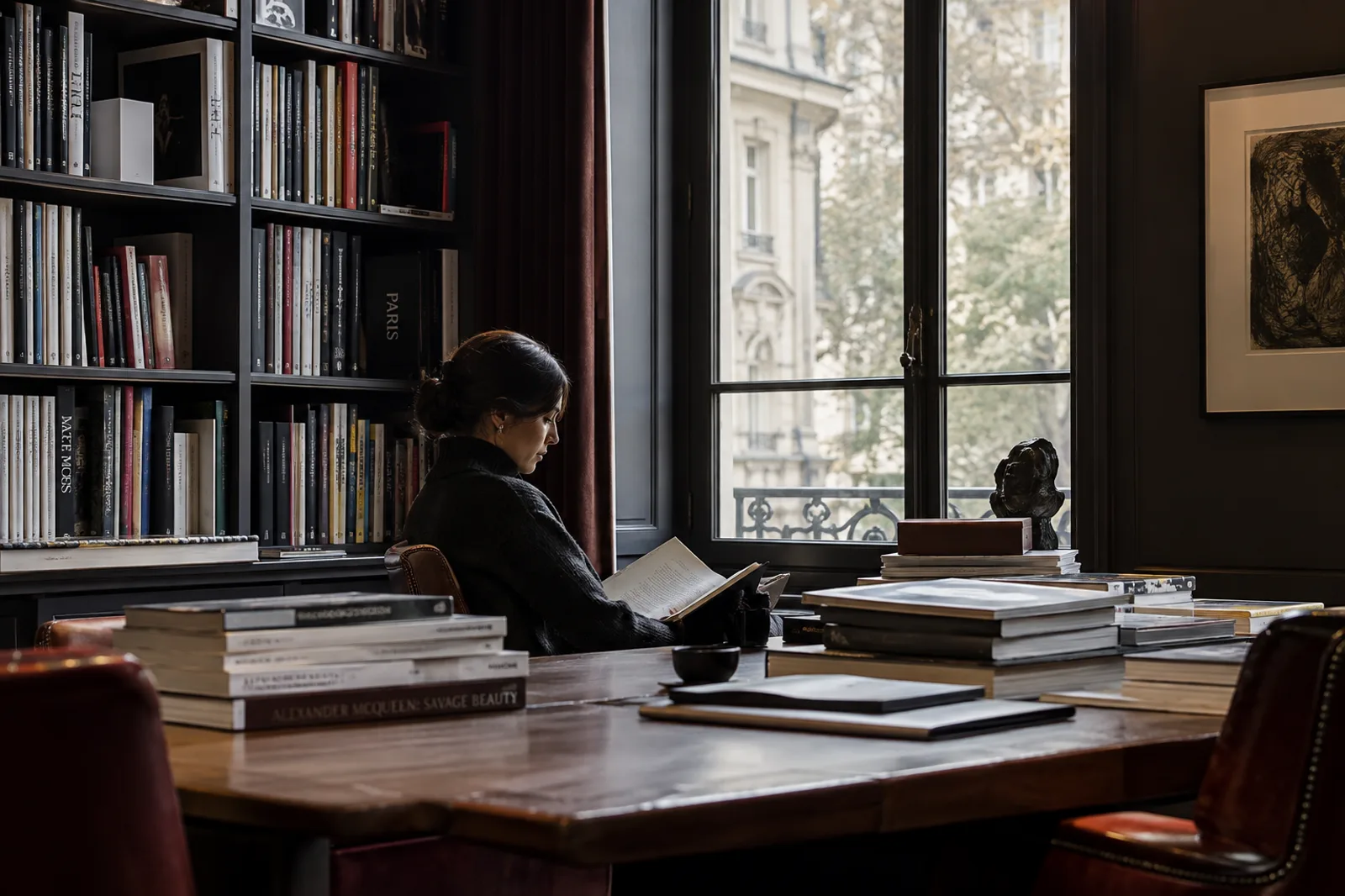 Sakit kitabxanada jurnal oxuyan oxucu