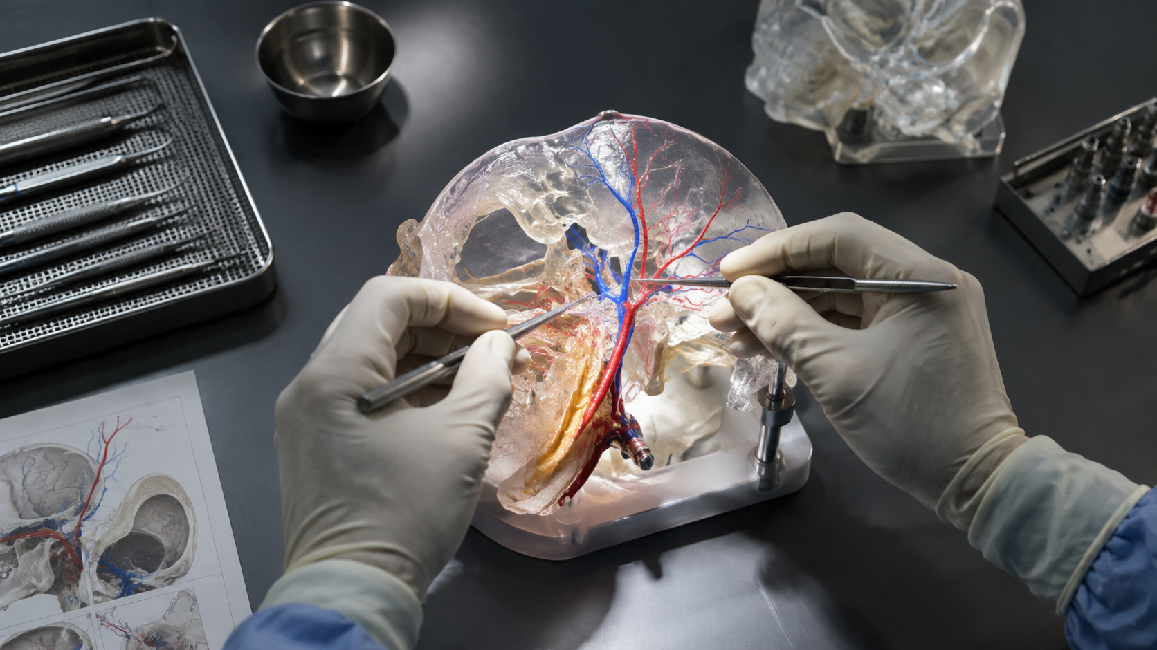 Anatomik model üzərində cərrahi planlama